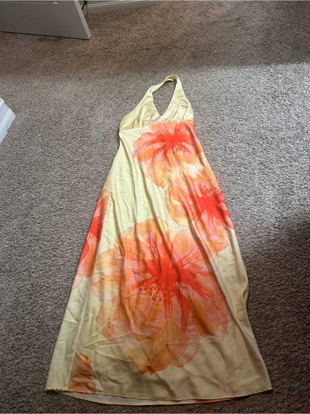 Maxi halter summer dress